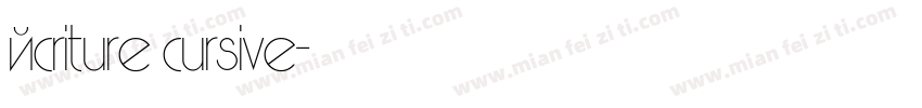 écriture cursive字体转换